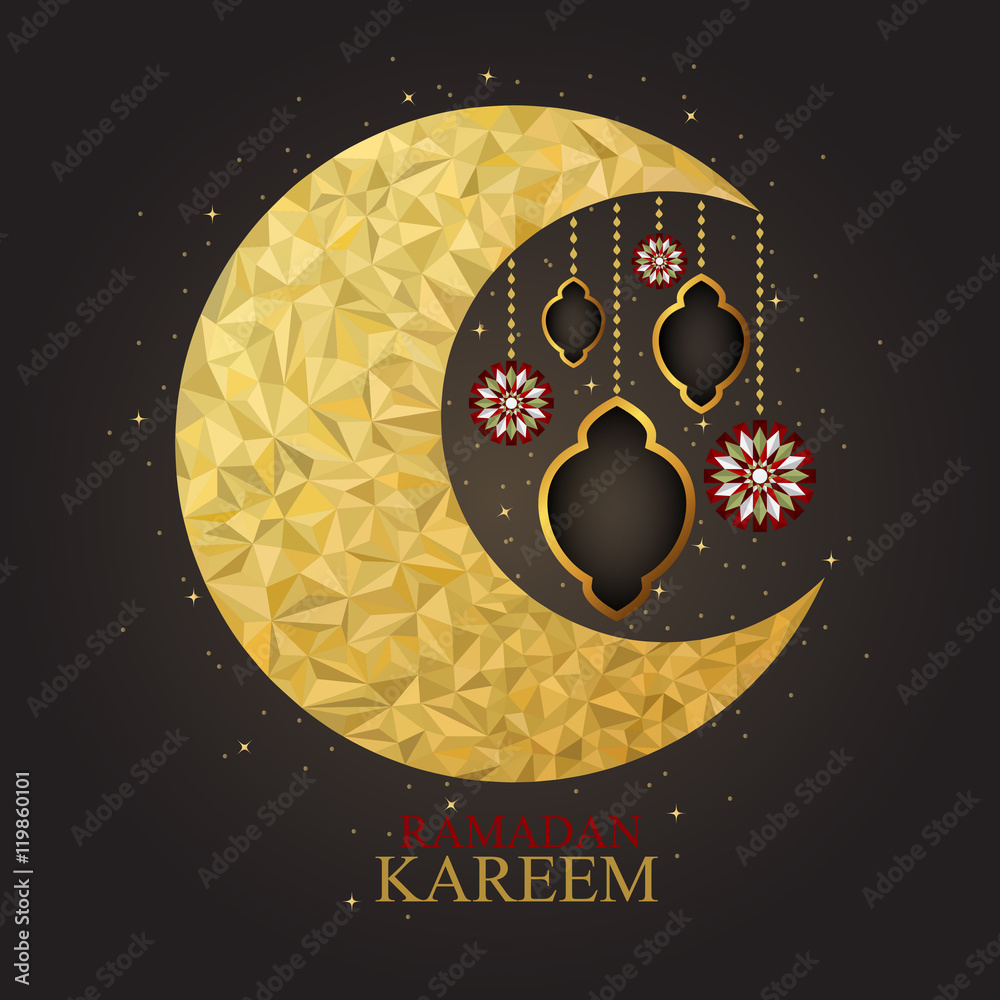 Φωτογραφία Illustration of Ramadan Kareem with intricate lamp design for the celebration of Muslim community festival