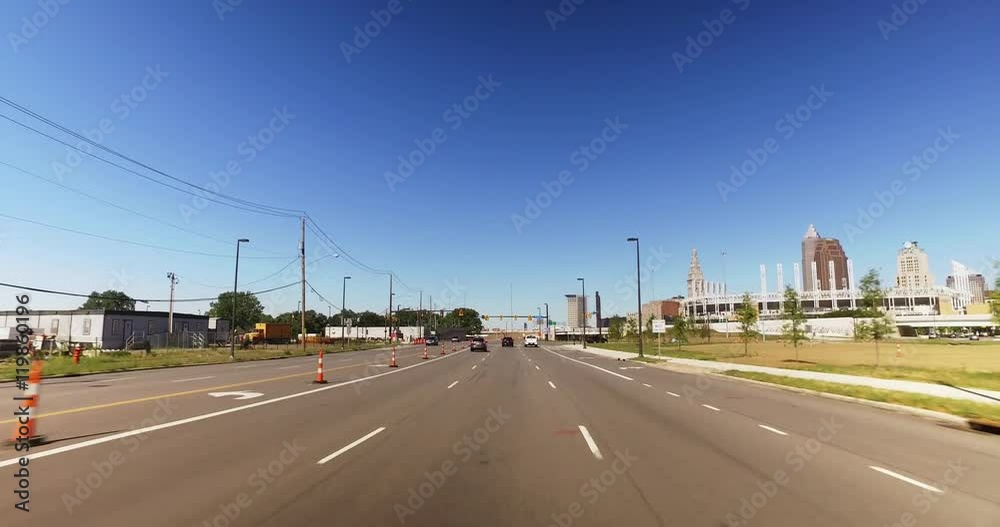 A driver's perspective headed to Cleveland, Ohio. A driver's perspective headed to Cleveland, Ohio.