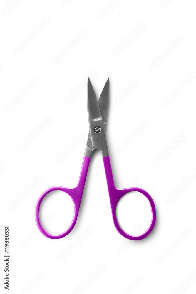 Nail scissors isolated on white Nail scissors isolated on white