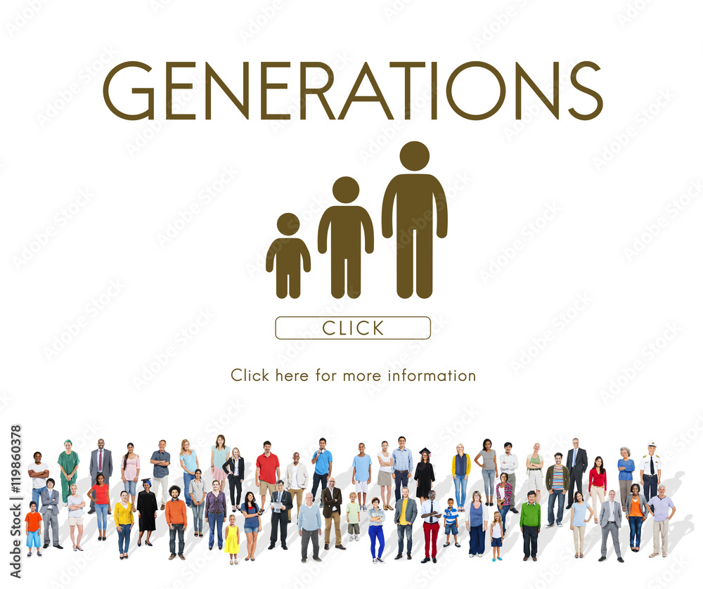 Generations Family Togetherness Relationship Concept Generations Family Togetherness Relationship Concept