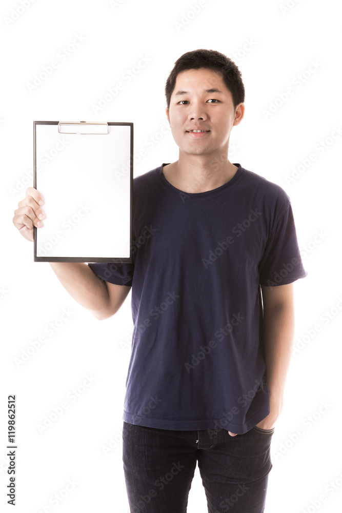 Young man isolated on white. Asian male model Young man isolated on white. Asian male model
