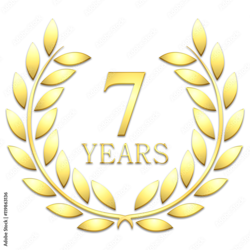 Golden laurel wreath 7 years Golden laurel wreath 7 years
