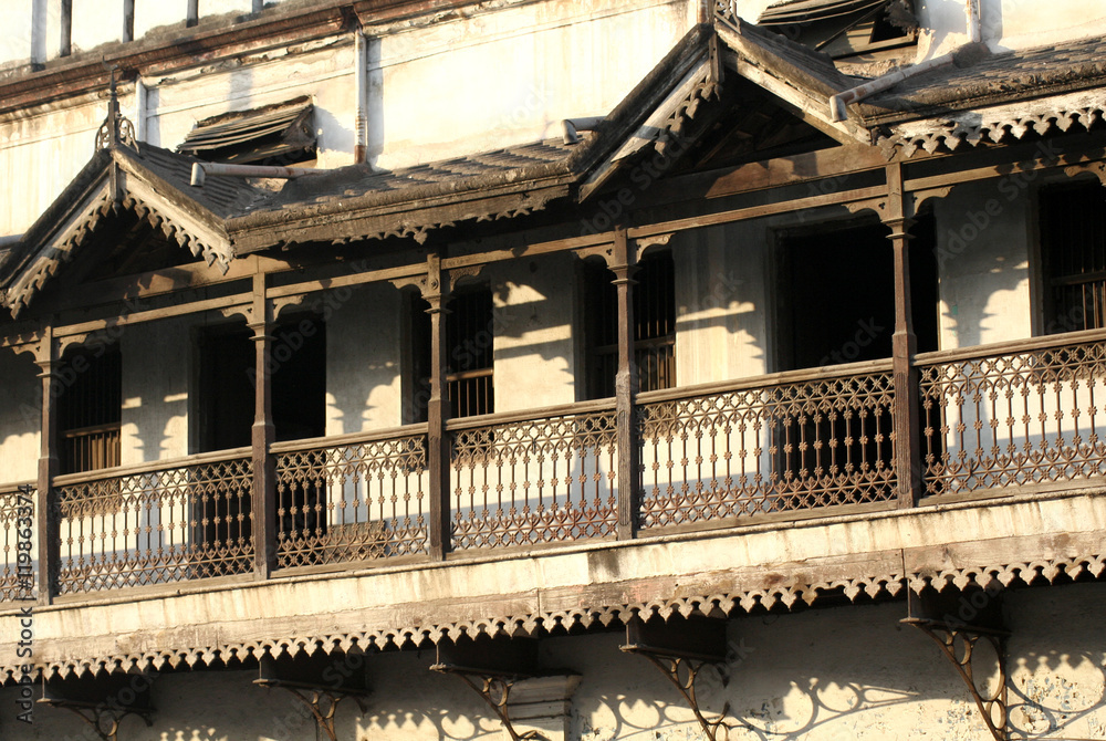 architectural details of a very 200 year old house  in Secunderabad,India