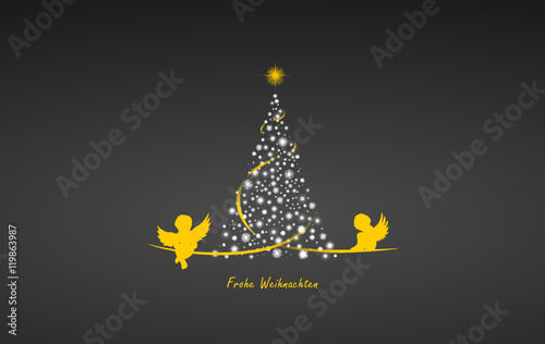 Weihnachtsbaum und Engel
