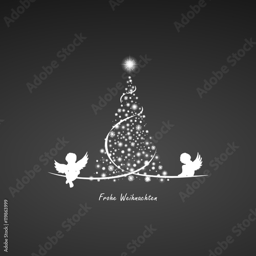 Weihnachtsbaum und Engel