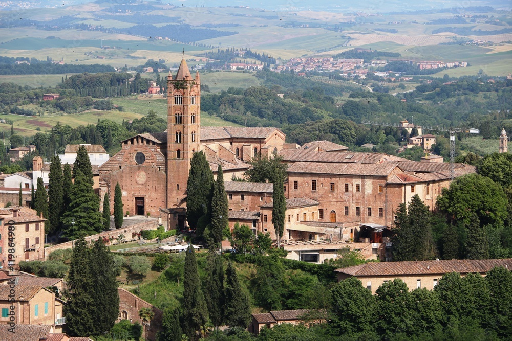 Church in Siena, Tuscany Italy