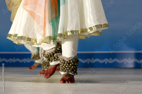 Indian traditional kathak dance photo