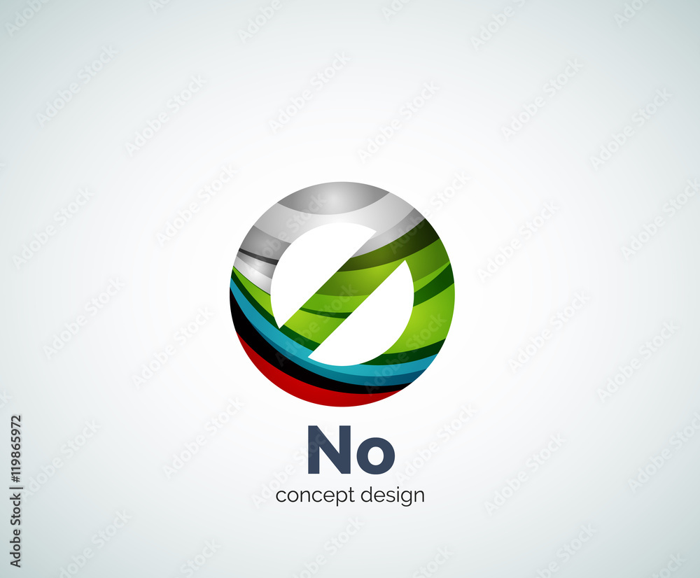 Vector no concept, prohibition logo template Vector no concept, prohibition logo template