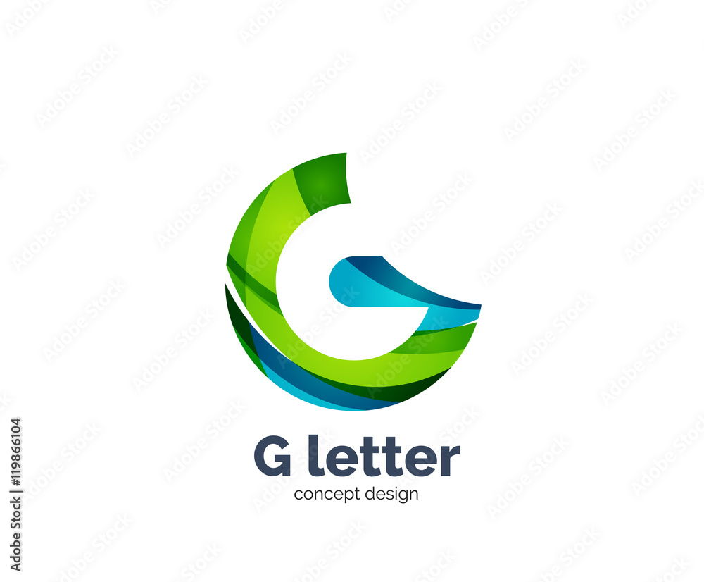 Fototapeta premium G letter logo icon