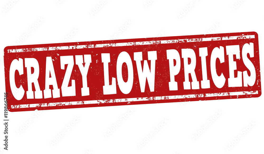 Crazy low prices stamp