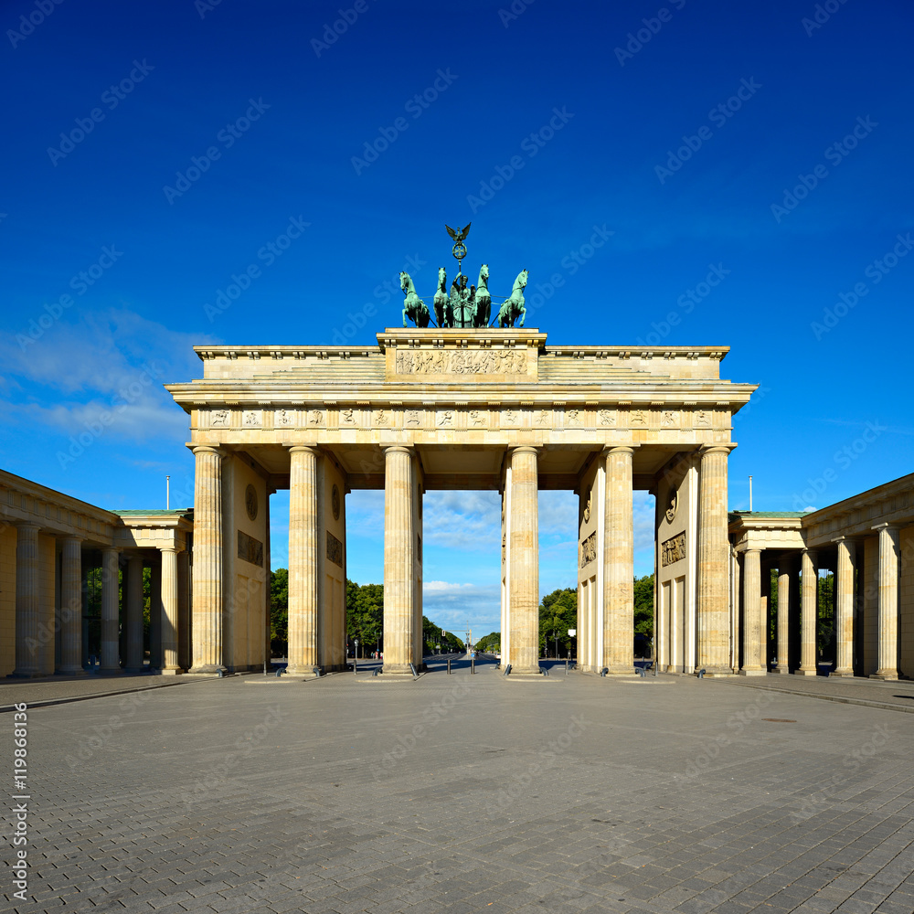 Das Brandenburger Tor, Morgenlicht, Berlin, Deutschland