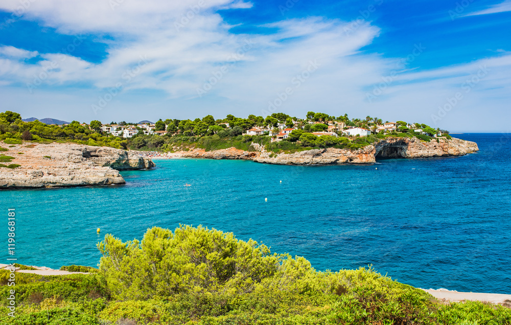 Fototapeta premium Spain Majorca Coastline of Cala Anguila