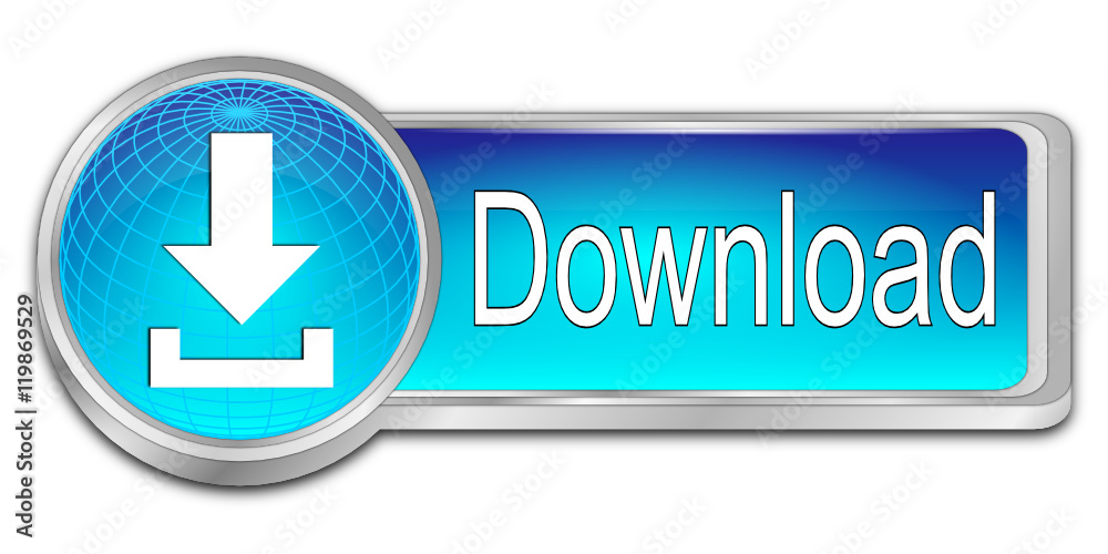Download button - 3D illustration