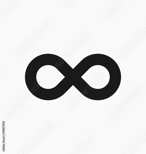 Infinity symbol icons vector illustration. Unlimited, limitless