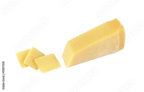 sliced parmesan cheese