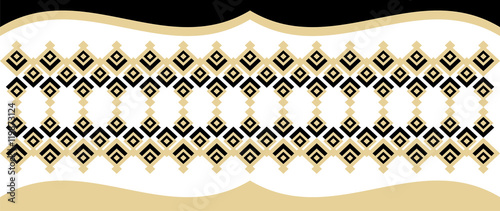 Golden border made up of polygons