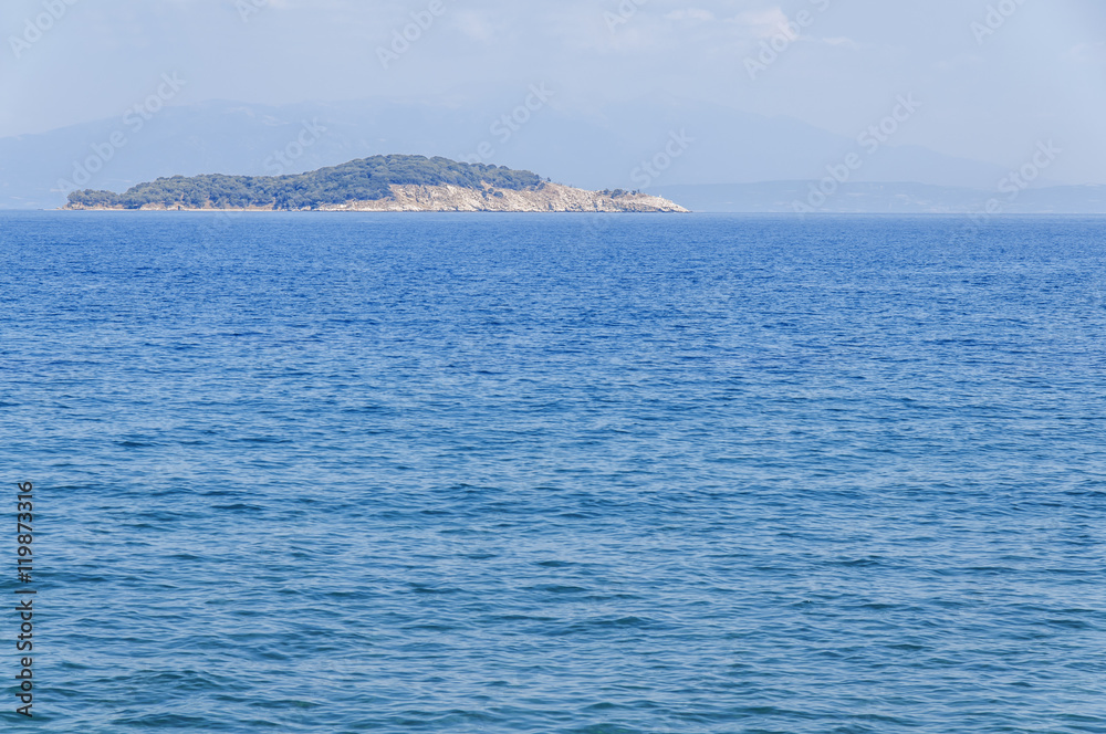 Blue abstract sea horizon background Blue abstract sea horizon background