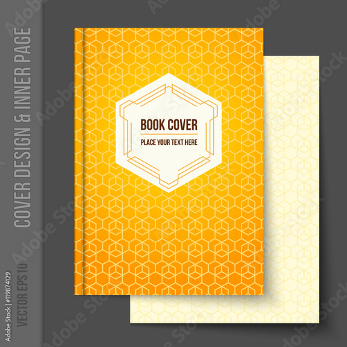 Cover design for business brochure, annual report