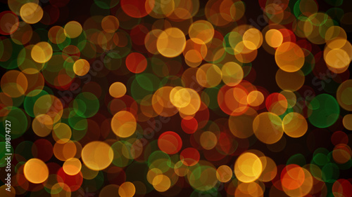 Colorful bokeh circles abst...