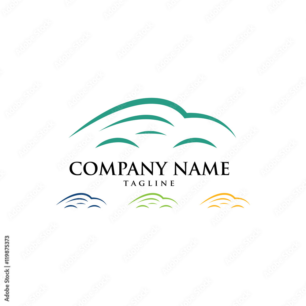 Fototapeta premium Car Automotive Race Logo Icon Vector