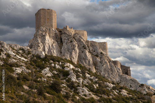 Tableau sur toile Queribus, the Last Cathar Stronghold