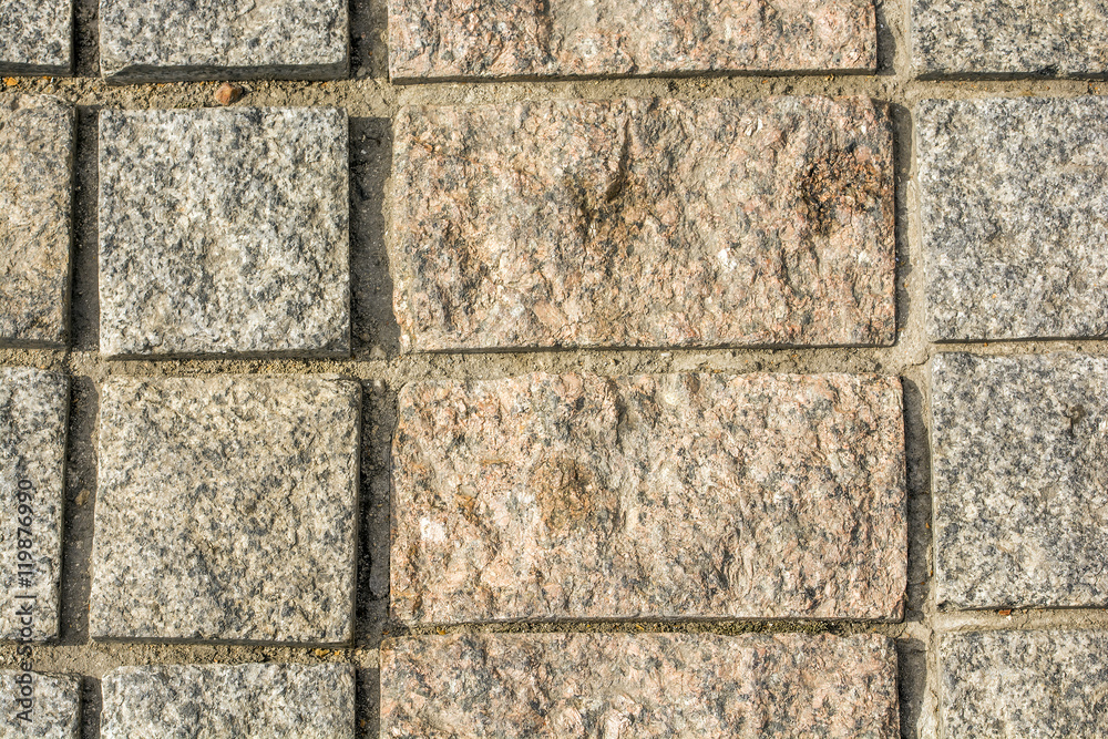 Obraz premium paving stone background relief texture