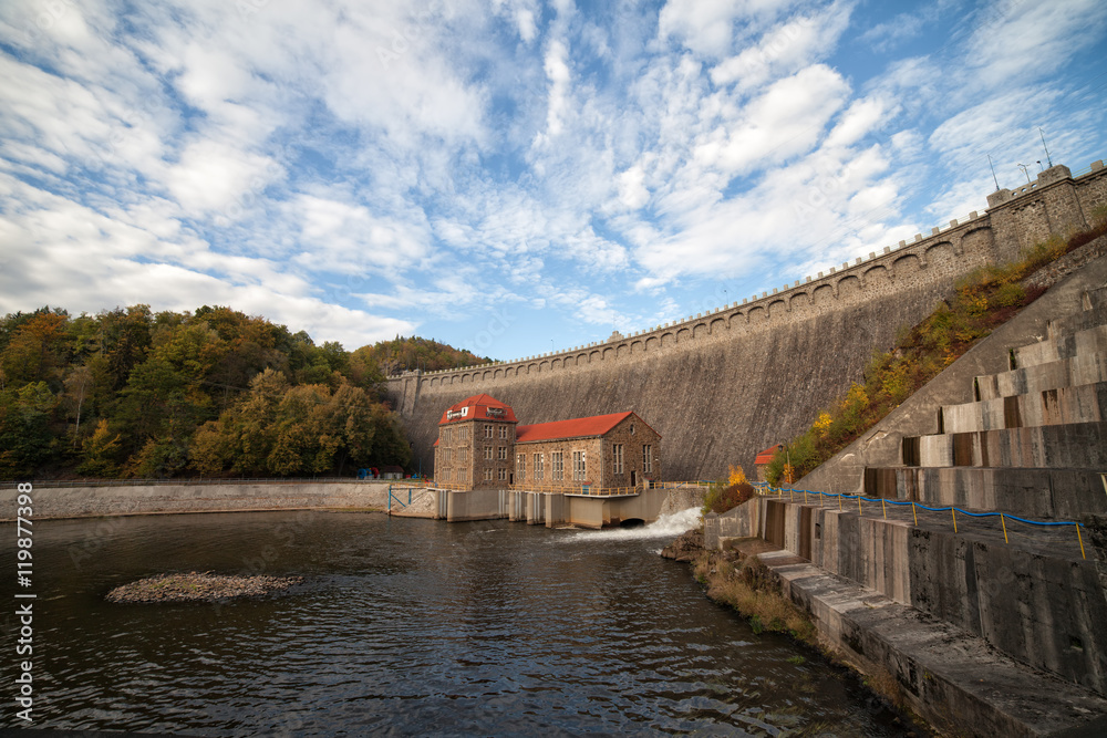 Fototapeta premium Pilchowice Dam in Poland