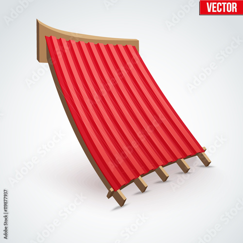 Cartoon Icon Metal Cover on Roof