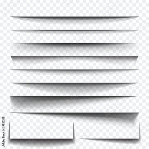 Paper sheet shadow effect