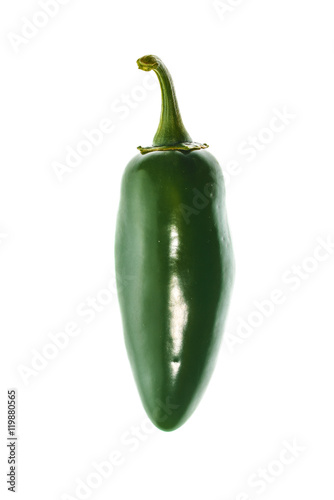 Green ripe jalapeno chili hot pepper