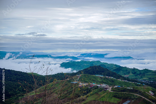 The Mist Trail in Thailand on a hilltop, Phu Tub Berk.