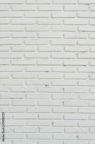 White brick wall Background