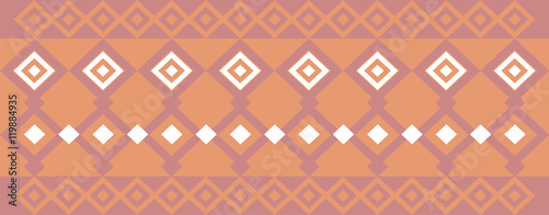Elegant decorative border made up of square white and dark red