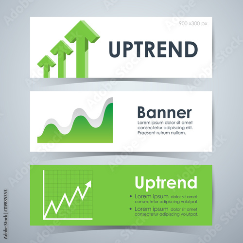 Uptrend stock Banners, Temp...
