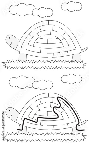 Easy tortoise maze