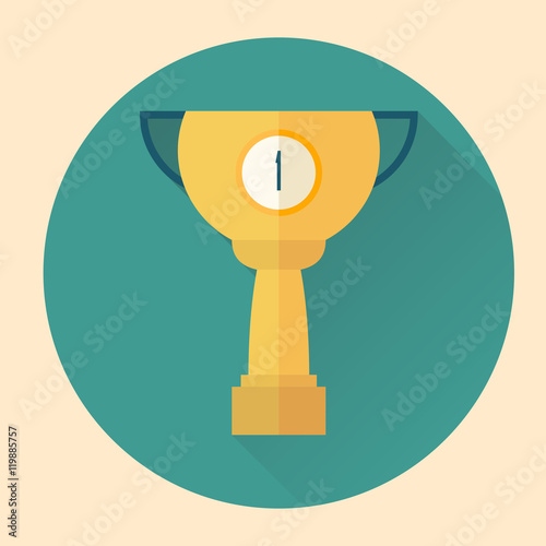 cup winner flat icon