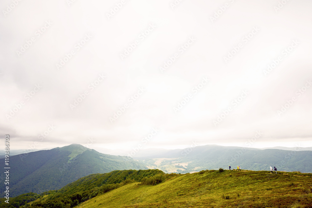 Bieszczady mountains in south-east Poland, Polonina Wetlinska, Polonina Carynska.