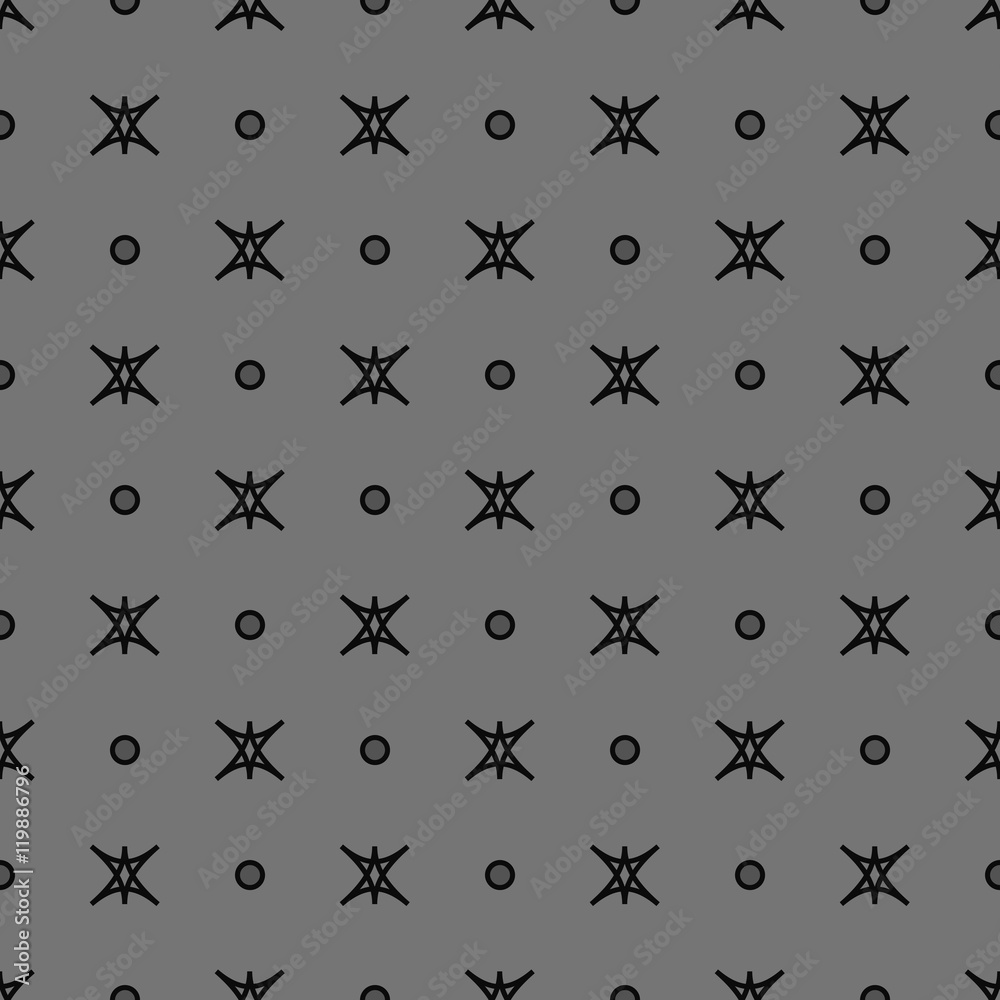 Star and polka dot geometric seamless pattern 21.09 Star and polka dot geometric seamless pattern 21.09
