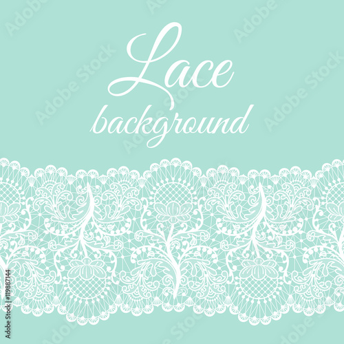 mint lace border