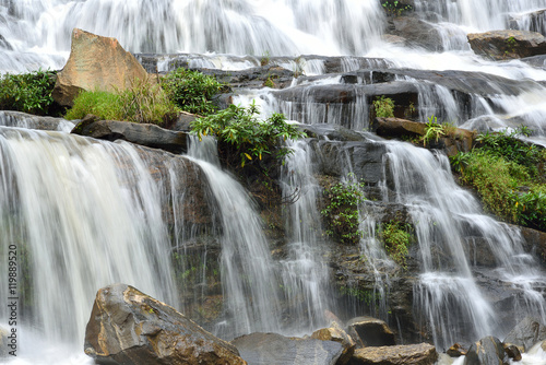 Mae Ya waterfall  Doi Inthanon national park  Chiang Mai  North of Thailand