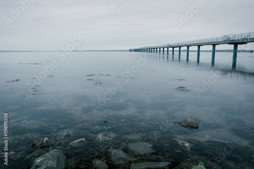 Wallpaper Mural Seebrücke in Wismar an einem regnerischen Abend, Mecklenburg-Vorpommern Torontodigital.ca