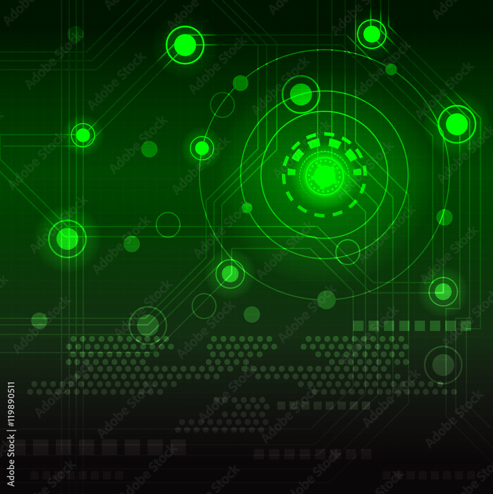 Obraz premium vector modern button and technology background