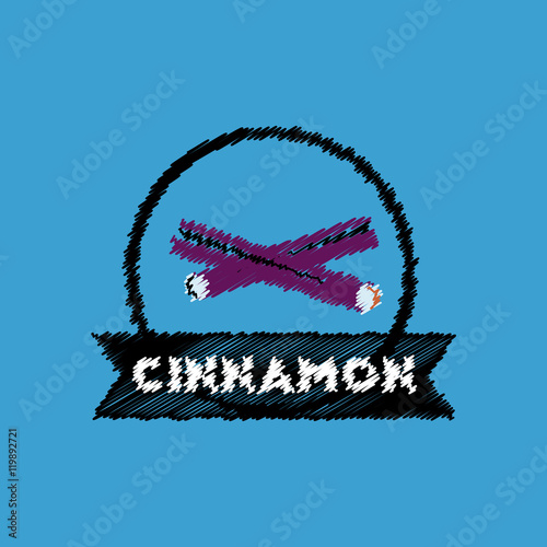 flat vector icon design collection Kitchenware seasoning cinnamon