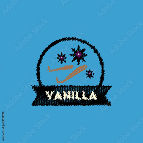 flat vector icon design collection Kitchenware seasoning vanilla