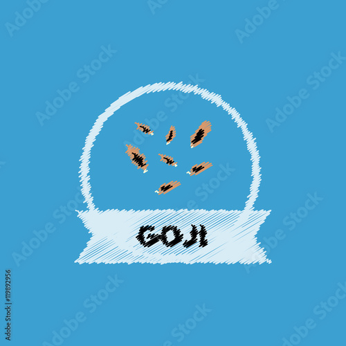 flat vector icon design collection Kitchenware seasoning goji