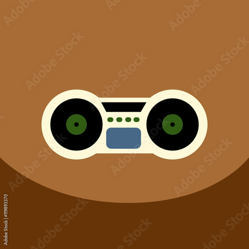 flat vector icon design collection musical instrument