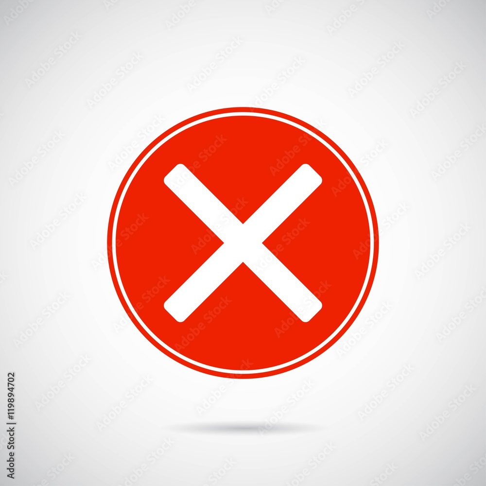Button No icon on gray background. Vector art. Button No icon on gray background. Vector art.