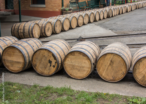 Barrels Roll at Distillery