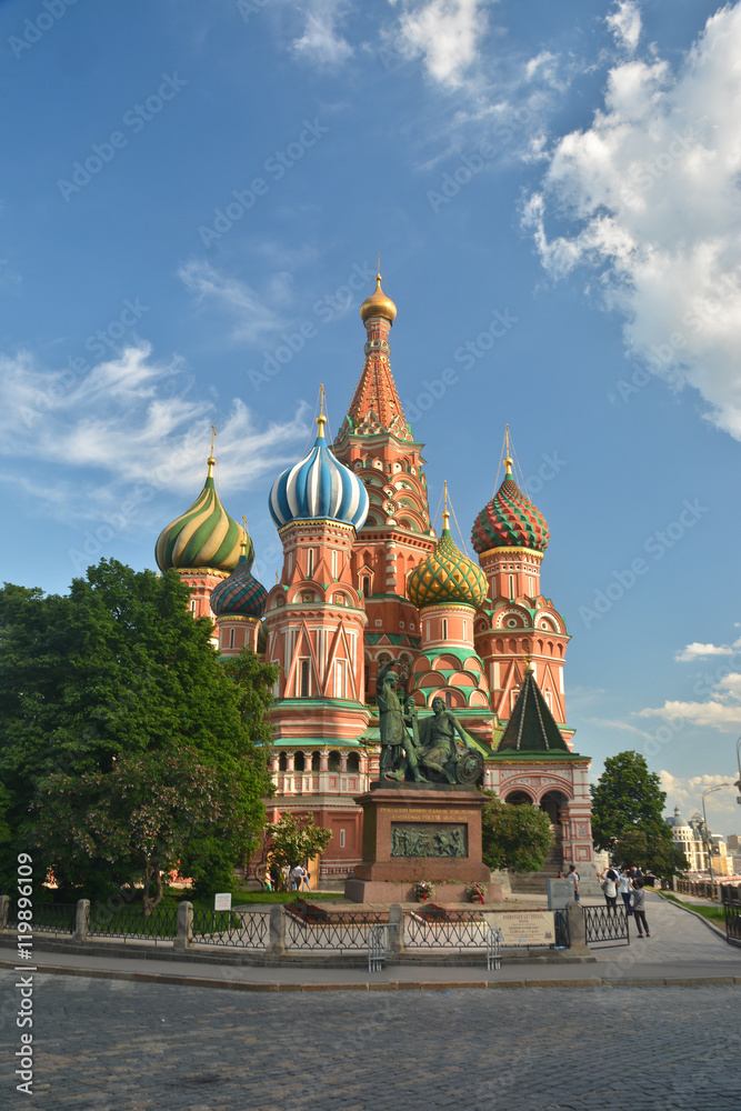 St. Basil's Cathedral on Red square in Moscow.