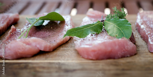 Fleisch mariniert